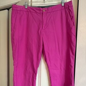 Banana Republic Factory Women's Bright Pink Cropped Pants